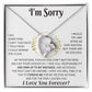 I'm Sorry Necklace Gifts, Apology Gifts For Her, Forgiveness Gift, Wife Gift 12_11_White