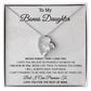 To My Bonus Daughter Necklace, Step Daughter Gift From Stepdad, Stepmom