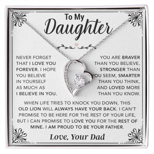 To My Daughter Necklace Gift for Daughter from Dad,Daughter Father Necklace 2_12