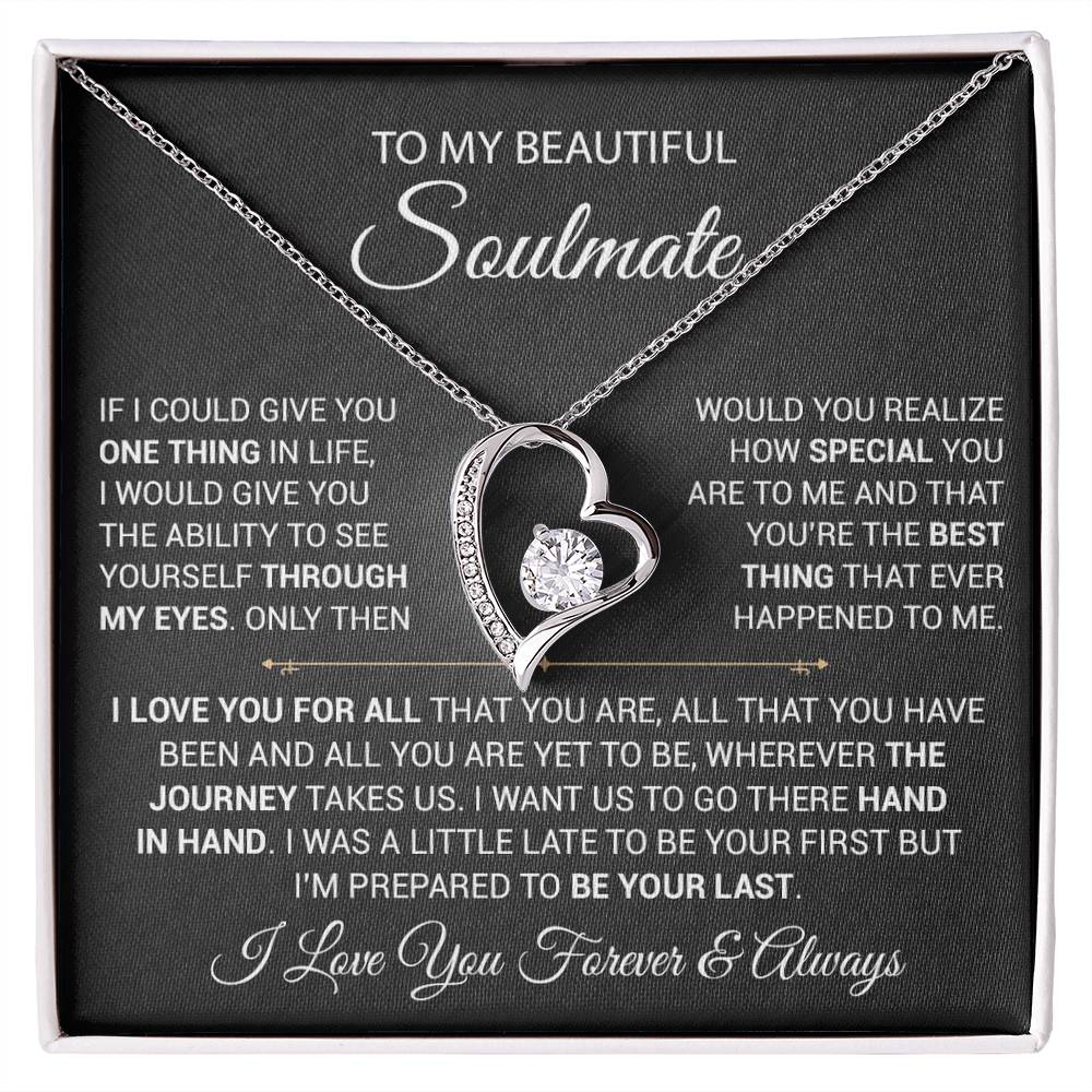 To My Soulmate Necklace, Gift For Wife Girlfriend From Husband, Christmas Gift 9_9