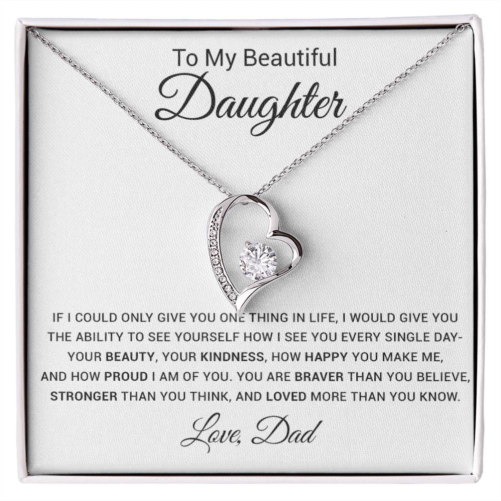 To My Daughter Necklace, Gift For Daughter From Dad, Father Daughter Necklace 9_4