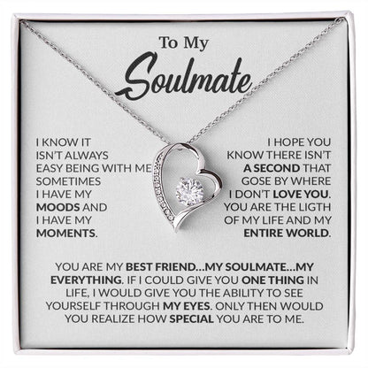 To My Soulmate Necklace, Soulmate Gift, Gift For Girlfriend, Christmas Gift 23_10_White