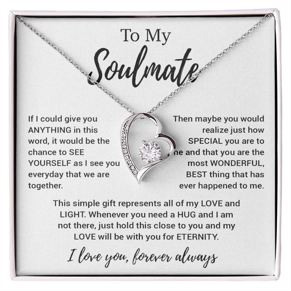 To My Soulmate Necklace, Soulmate Gift, Soulmate Jewelry Anniversary 11_8