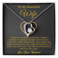To My Wife Necklace, Gift For Wife, Anniversary Gift For Wife, Necklace For Wife 27_5_Gold