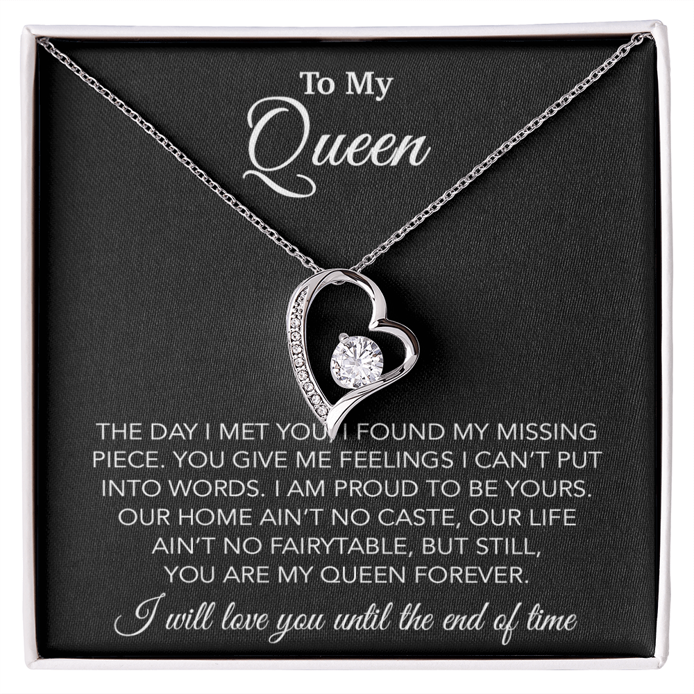To My Queen Necklace, Anniversary Gift For Wife, Girlfriend Necklace, Birthday Gift For Wife 14_2