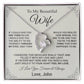 Custom To My Wife Necklace, Birthday Gift For Her, Wife Necklace, Christmas Gift