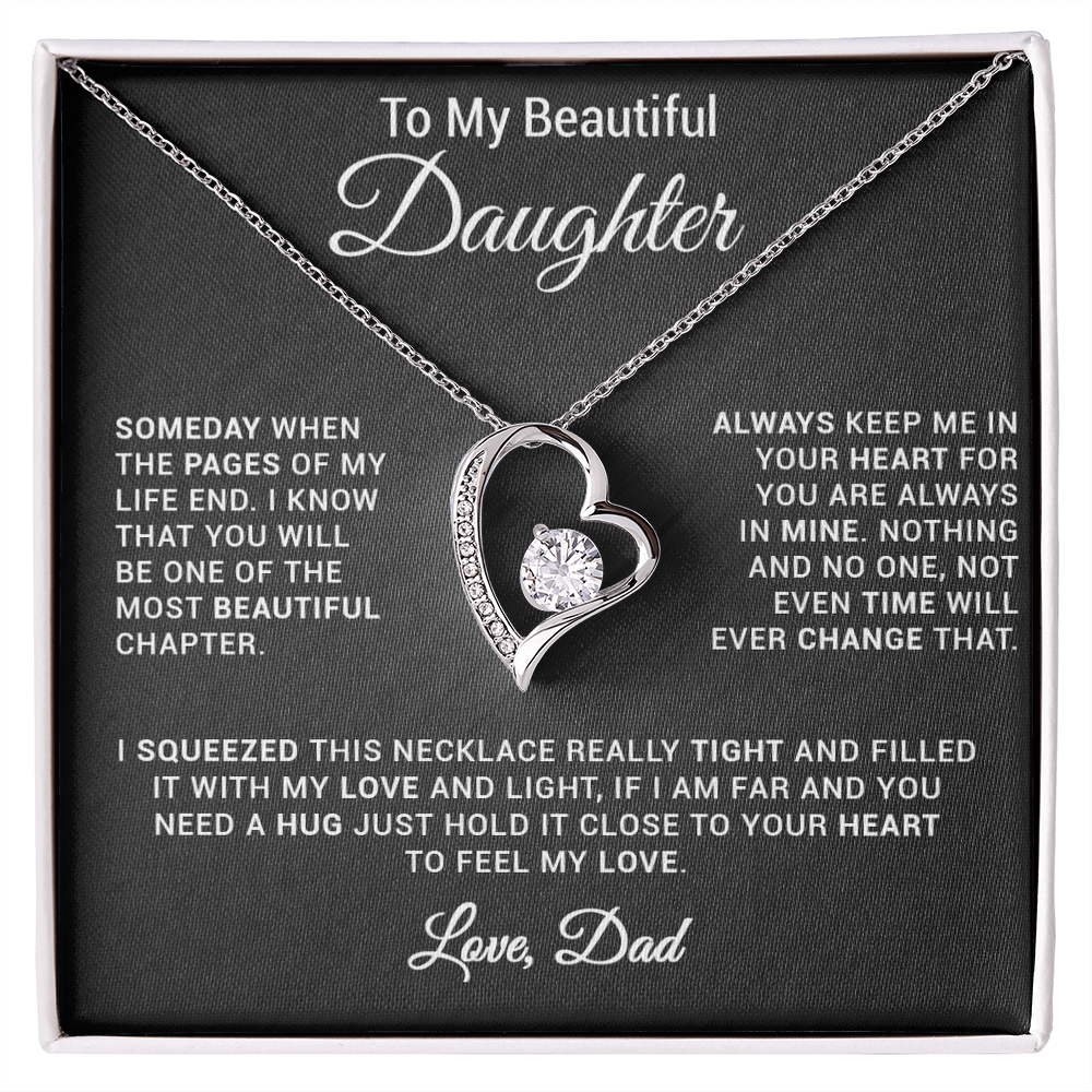 To My Daughter Necklace, Gift for Daughter from Dad, Daughter Father Necklace 24_2