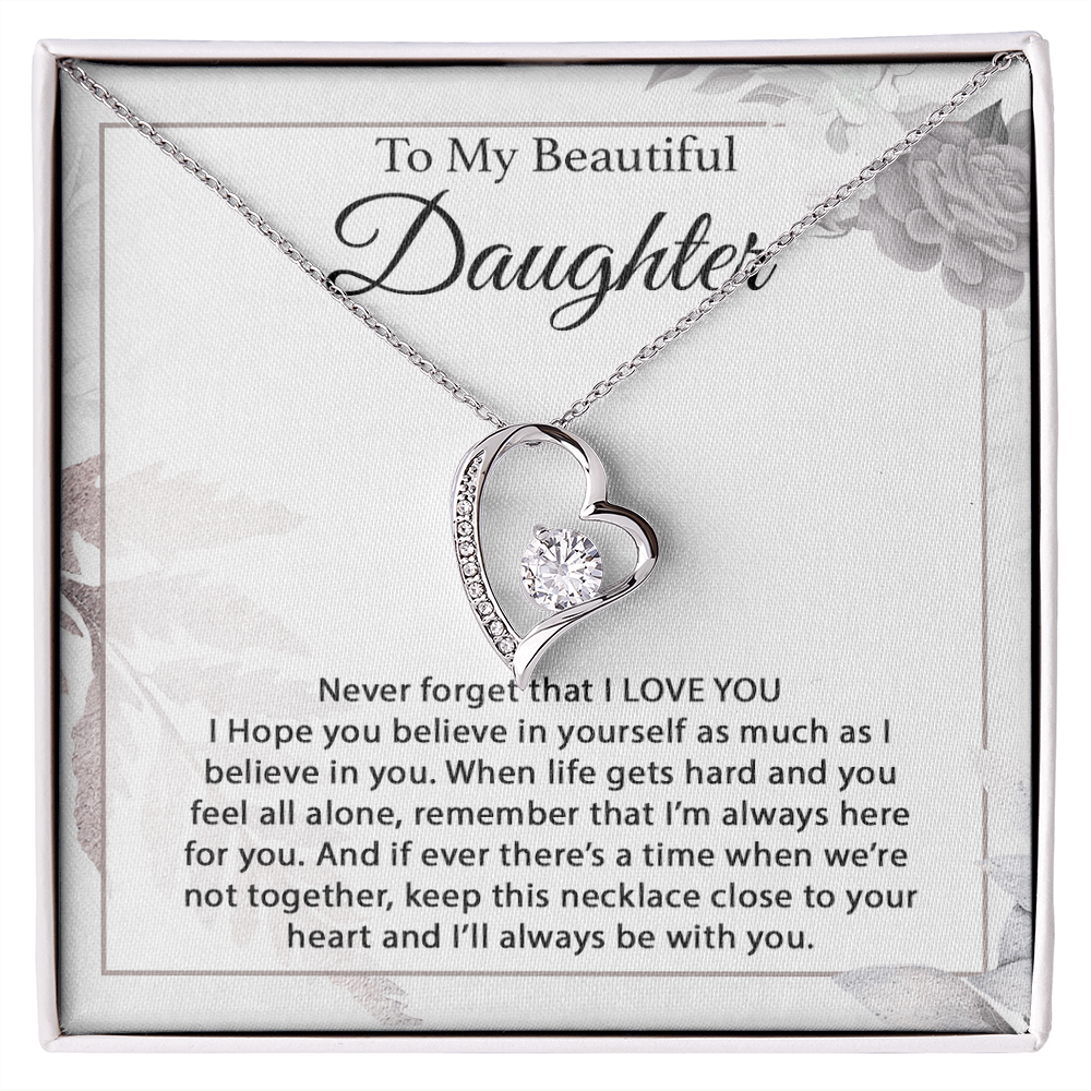 To My Daughter Necklace, Daughter Father Necklace, Daughter Gift From Dad, Mom 13_1