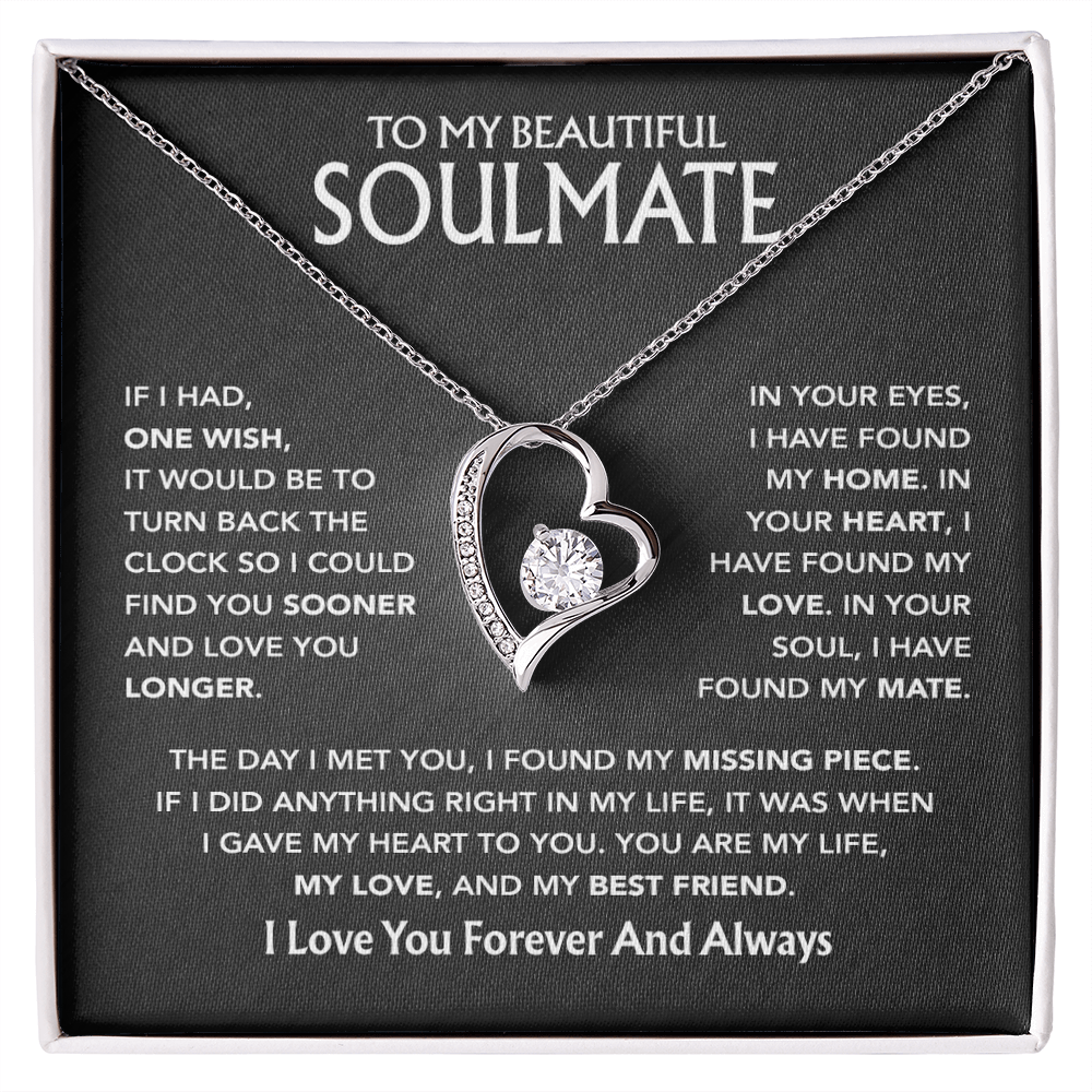 To My Soulmate Necklace, Gift For Soulmate, Anniversary Gift, Birthday Gift 3_5