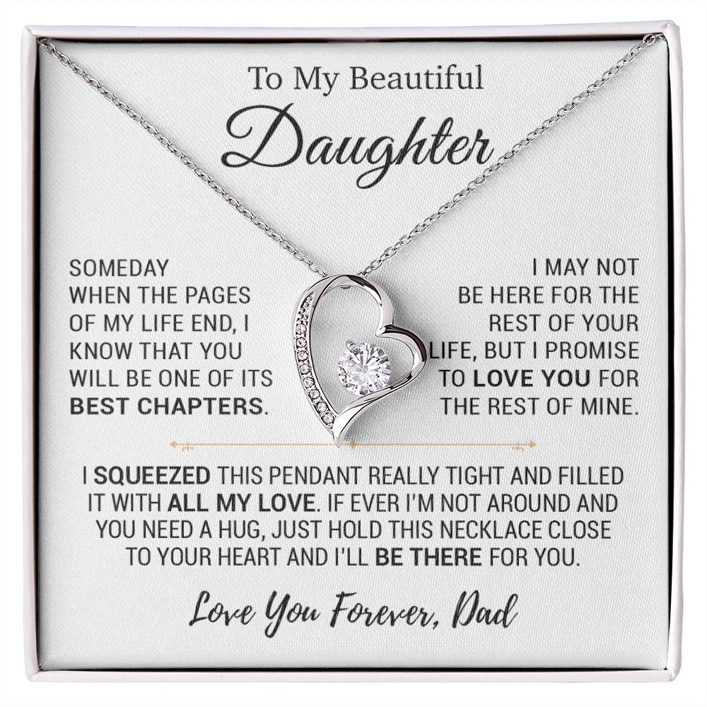 To My Daughter Necklace, Daughter Father Necklace, Daughter Gift From Dad 13_10