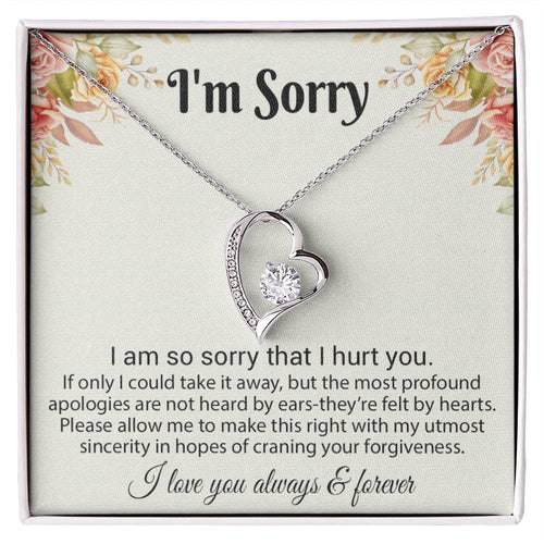 I'm Sorry Necklace Gifts, Apology Gifts For Her, Forgiveness Gift, Wife Gift 6_8