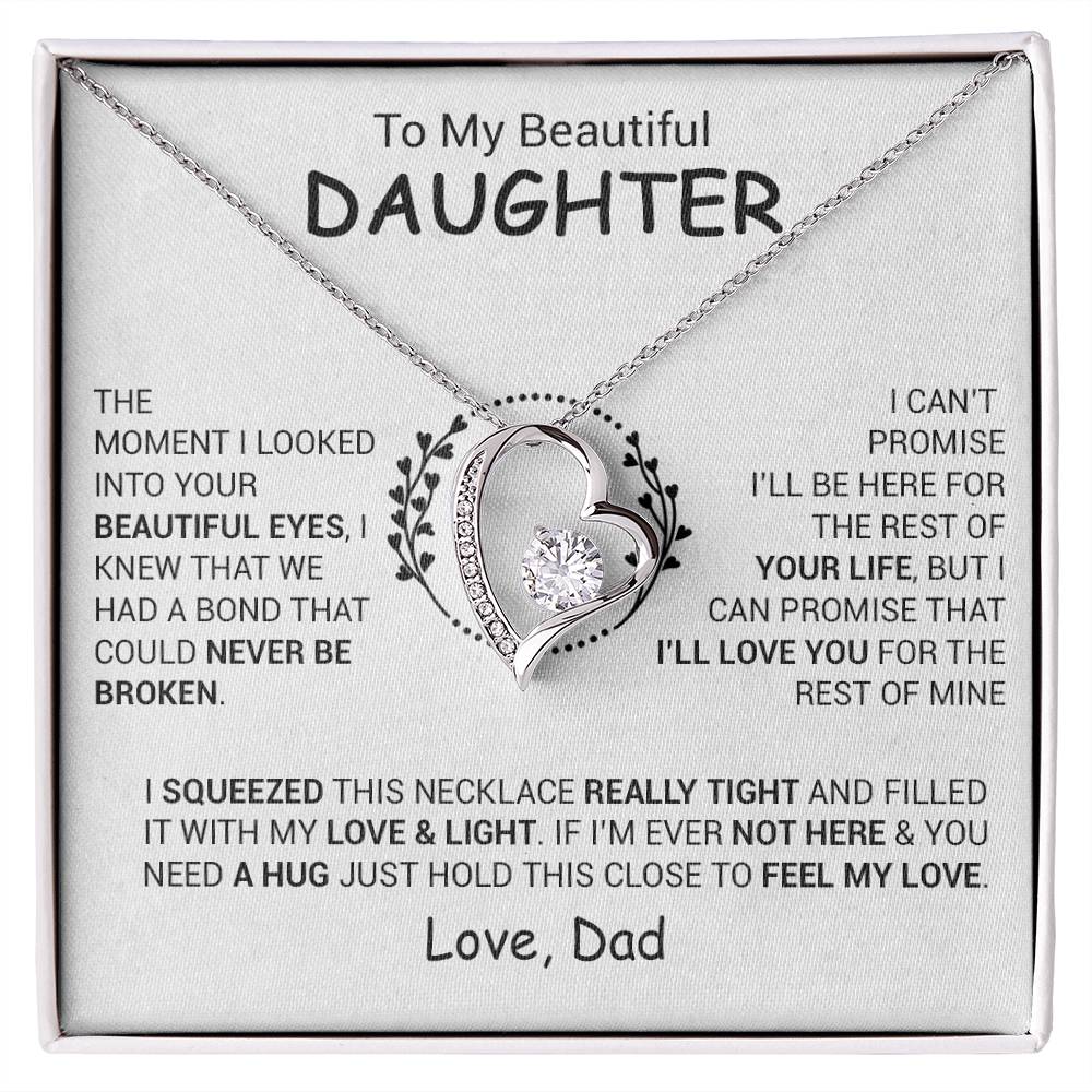 To My Daughter Necklace, Daughter Father Necklace, Daughter Gift From Dad 3_12