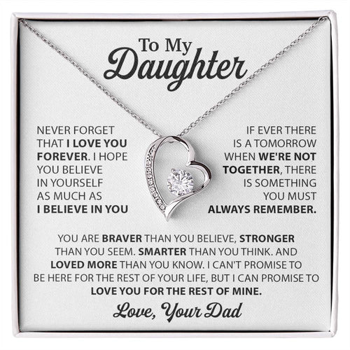 To My Daughter Necklace Gift for Daughter from Dad,Daughter Father Necklace 30_10