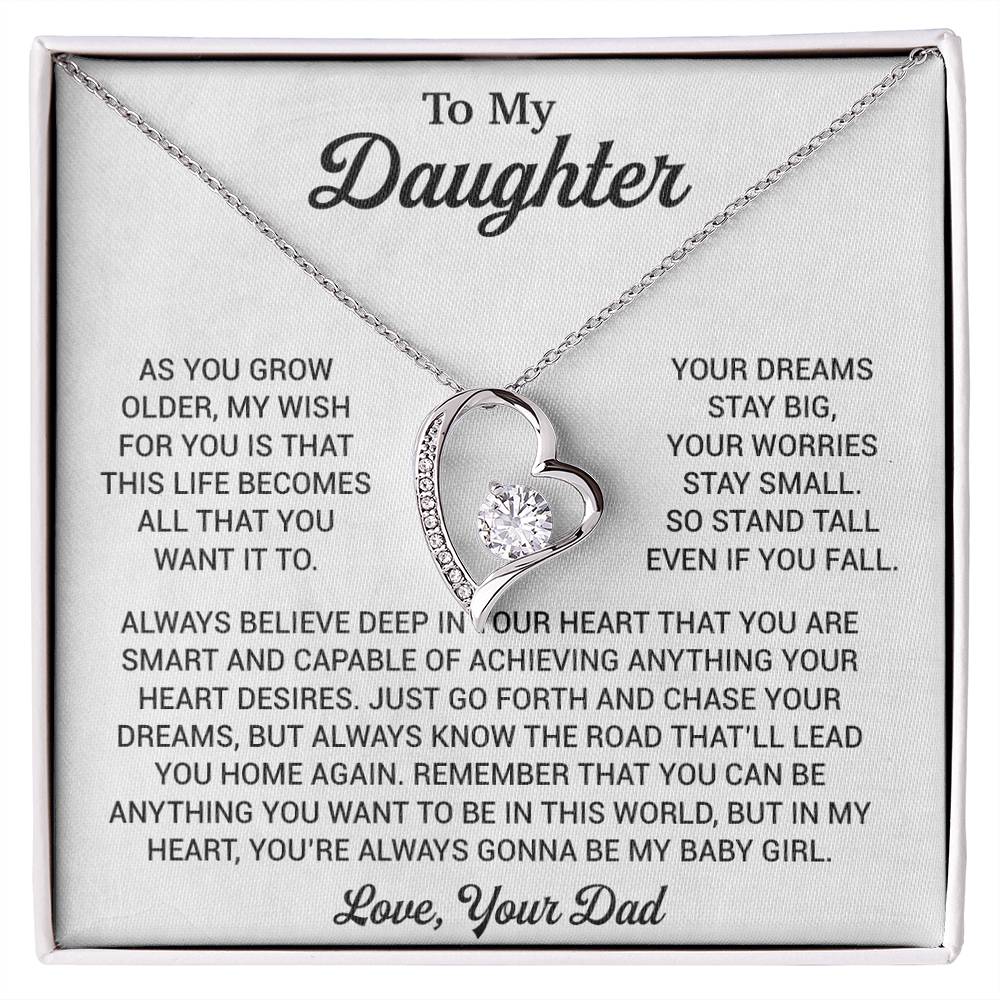 To My Daughter Necklace, Daughter Father Necklace, Daughter Gift From Dad 1_8