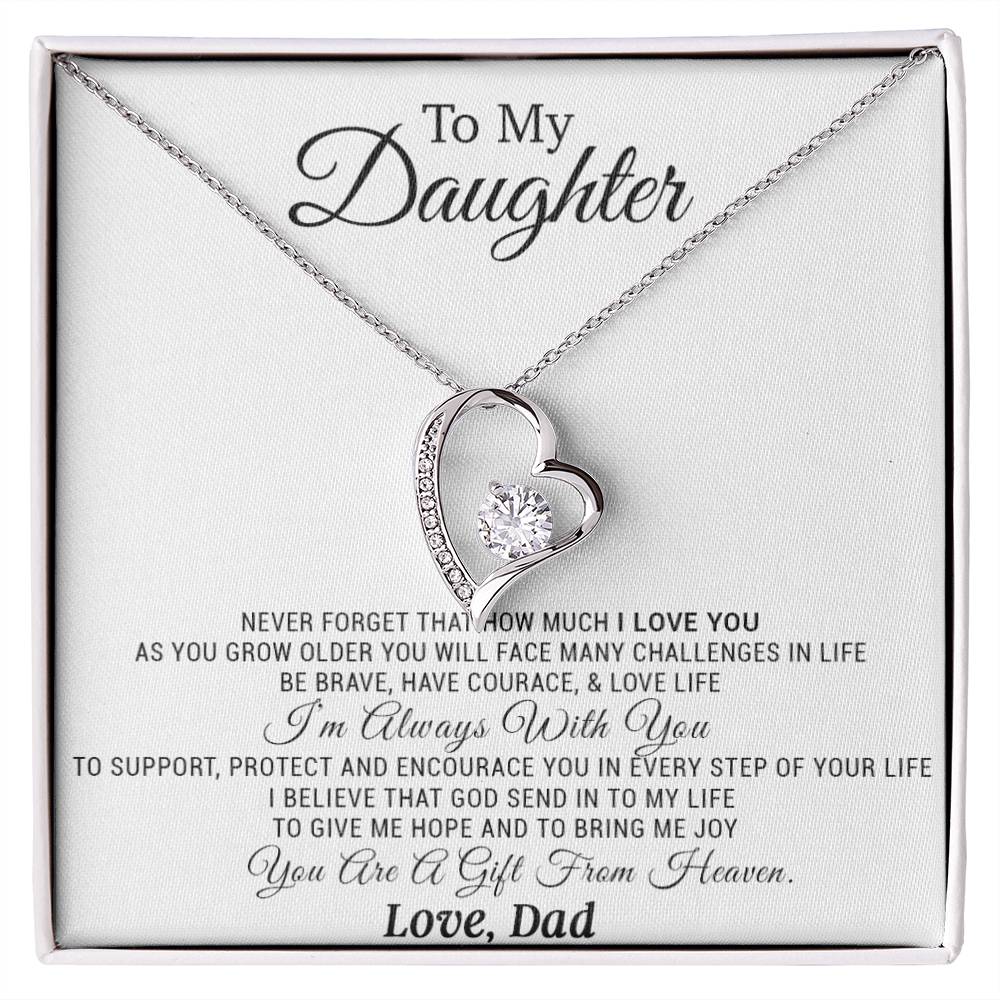 To My Daughter Necklace, Daughter Father Necklace, Daughter Gift from Dad 21_11
