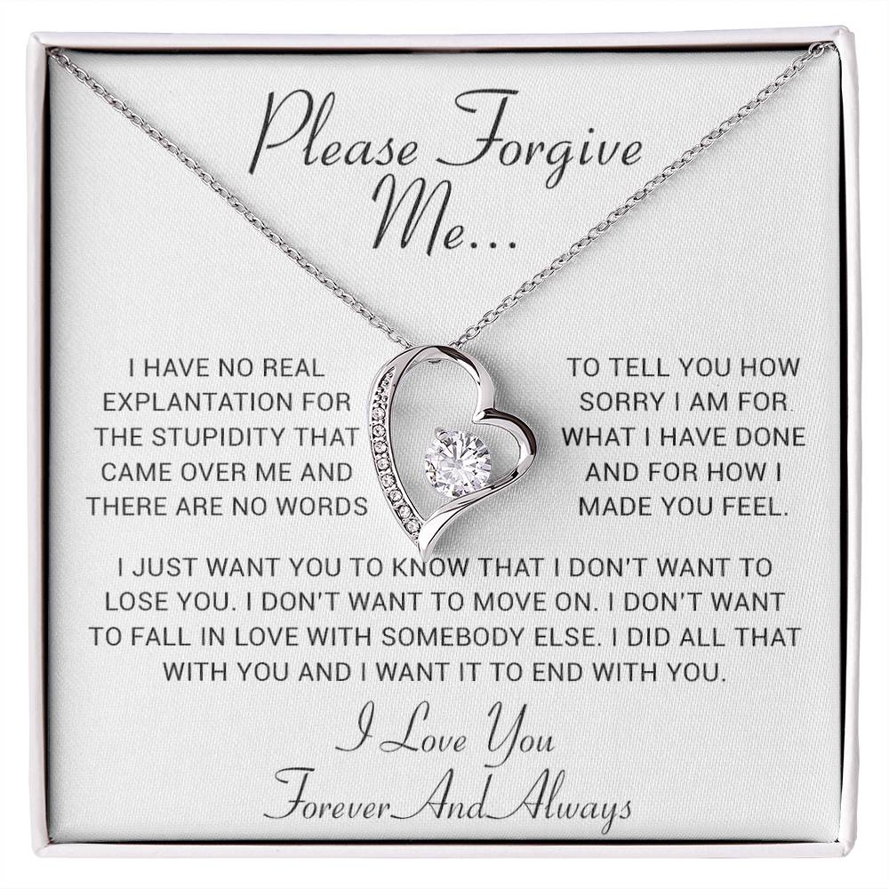 I'm Sorry Gift, Apology Gift, Sorry Poem, Forgiveness, Thinking of You Necklace