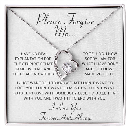 I'm Sorry Gift, Apology Gift, Sorry Poem, Forgiveness, Thinking of You Necklace