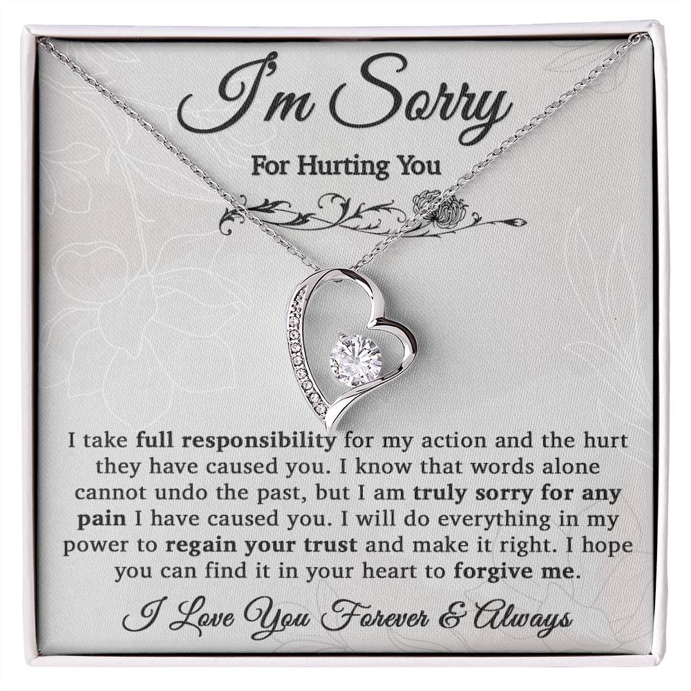 I'm Sorry Necklace Gifts, Apology Gifts For Her, Forgiveness Gift, Wife Gift