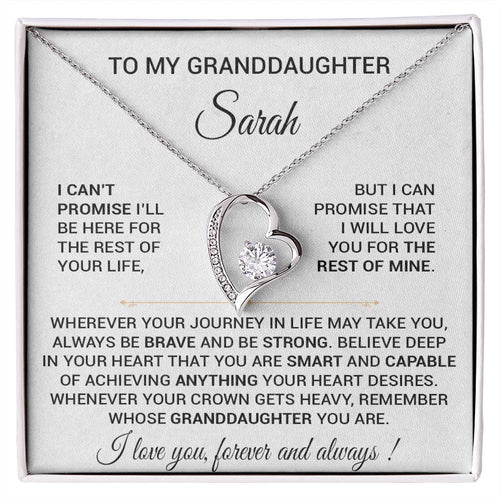CustomTo My Granddaughter Necklace, Granddaughter Necklace, Granddaughter Gift From Grandma