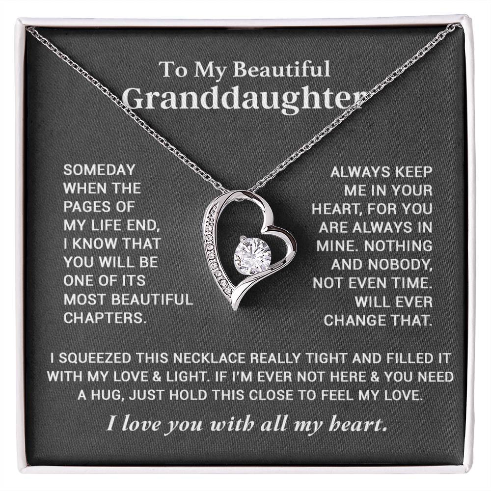 To My Granddaughter Necklace, Granddaughter Gifts From Grandma Grandmother 26_9
