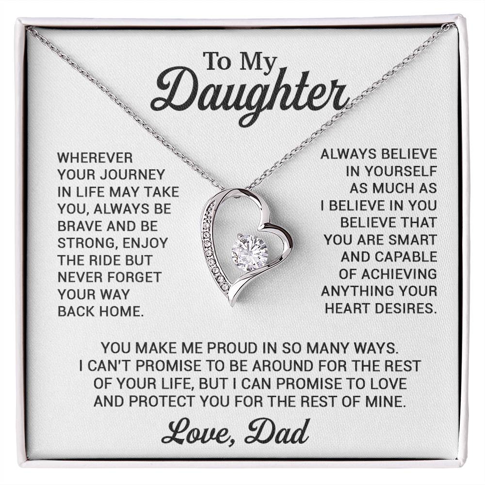 To My Daughter Necklace, Daughter Father Necklace, Daughter Gift From Dad 8_11