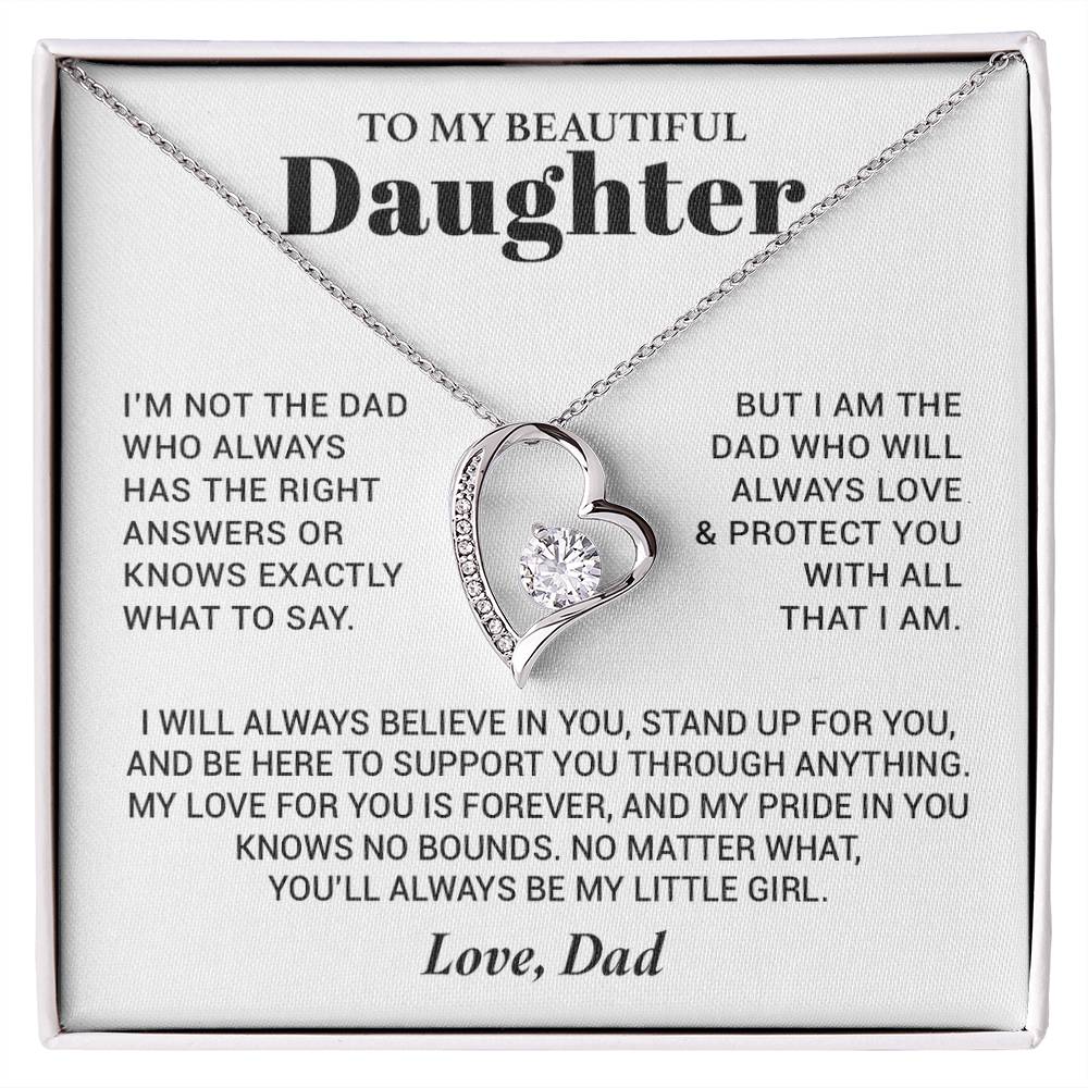 To My Daughter Necklace from Dad, Daughter Dad Necklace, Gifts for Daughter 17_10
