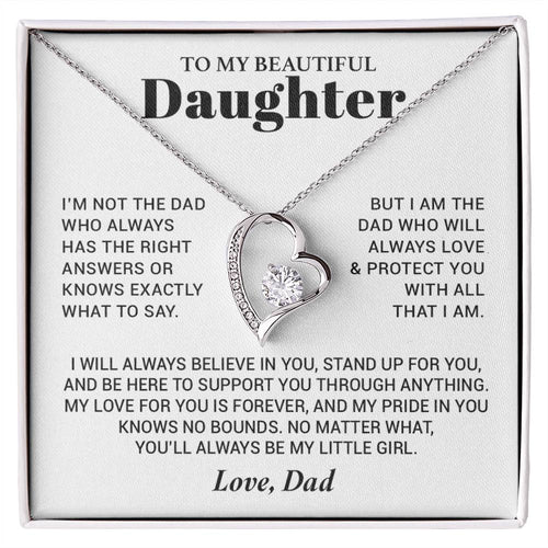 To My Daughter Necklace from Dad, Daughter Dad Necklace, Gifts for Daughter 17_10