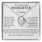 Custom To My Daughter Necklace, Mother Daughter Gifts, Daughter Necklace
