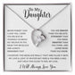 To My Daughter Necklace Gift for Daughter from Dad,Daughter Father Necklace 16_4_White
