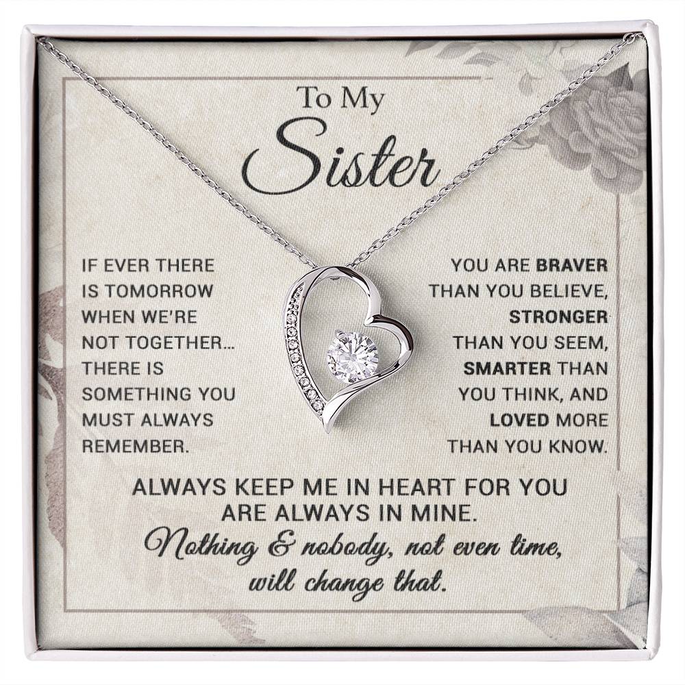 To My Sister Necklace, Brother to Sister, Birthday gift For Sister from Brother 7_9