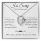 I'm Sorry Necklace Gifts, Apology Gifts For Her, Forgiveness Gift, Wife Gift 7_12