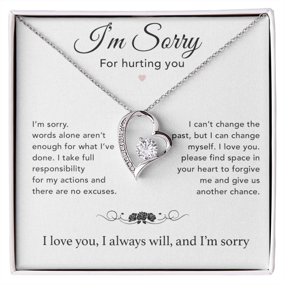 I'm Sorry Necklace Gifts, Apology Gifts For Her, Forgiveness Gift, Wife Gift 7_12