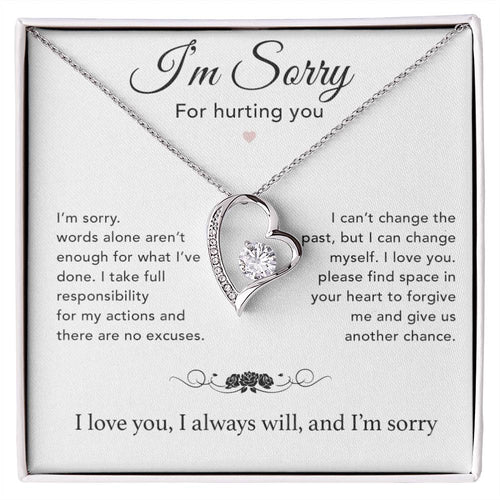 I'm Sorry Necklace Gifts, Apology Gifts For Her, Forgiveness Gift, Wife Gift 7_12