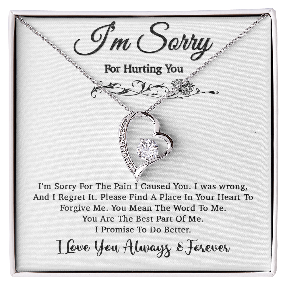 I'm Sorry Necklace, Apology Gift For Wife, Girlfriend, Forgiveness Jewelry 5_5
