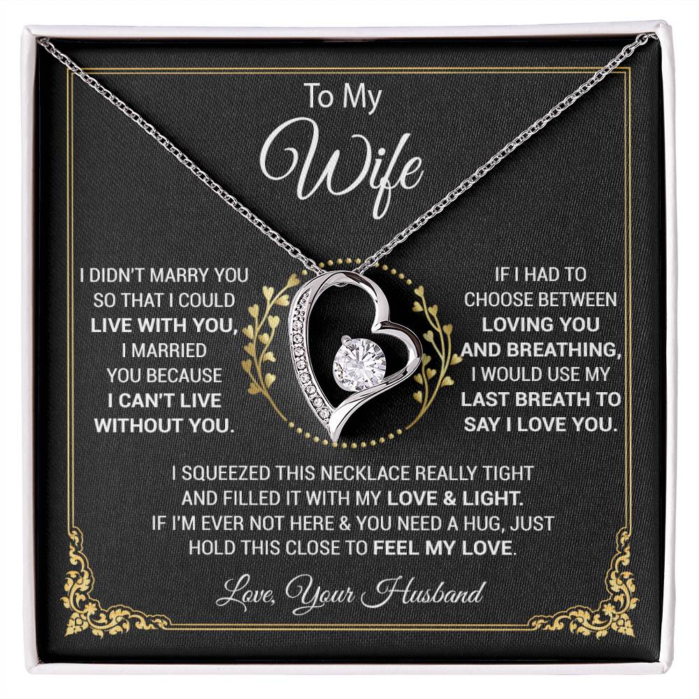 To My Wife Necklace, Wife Gift From Husband, Wife Husband, Christmas Gift