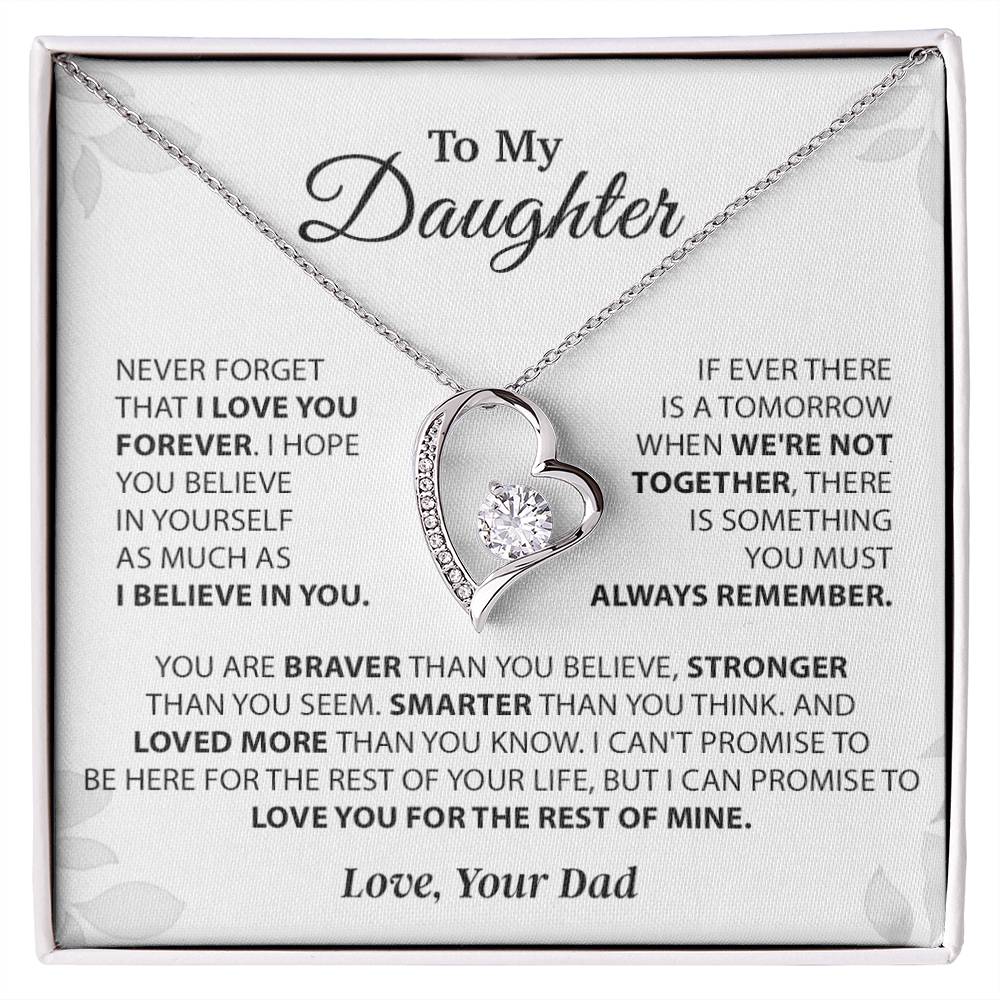 To My Daughter Necklace, Daughter Father Necklace, Daughter Gift From Dad 14_11