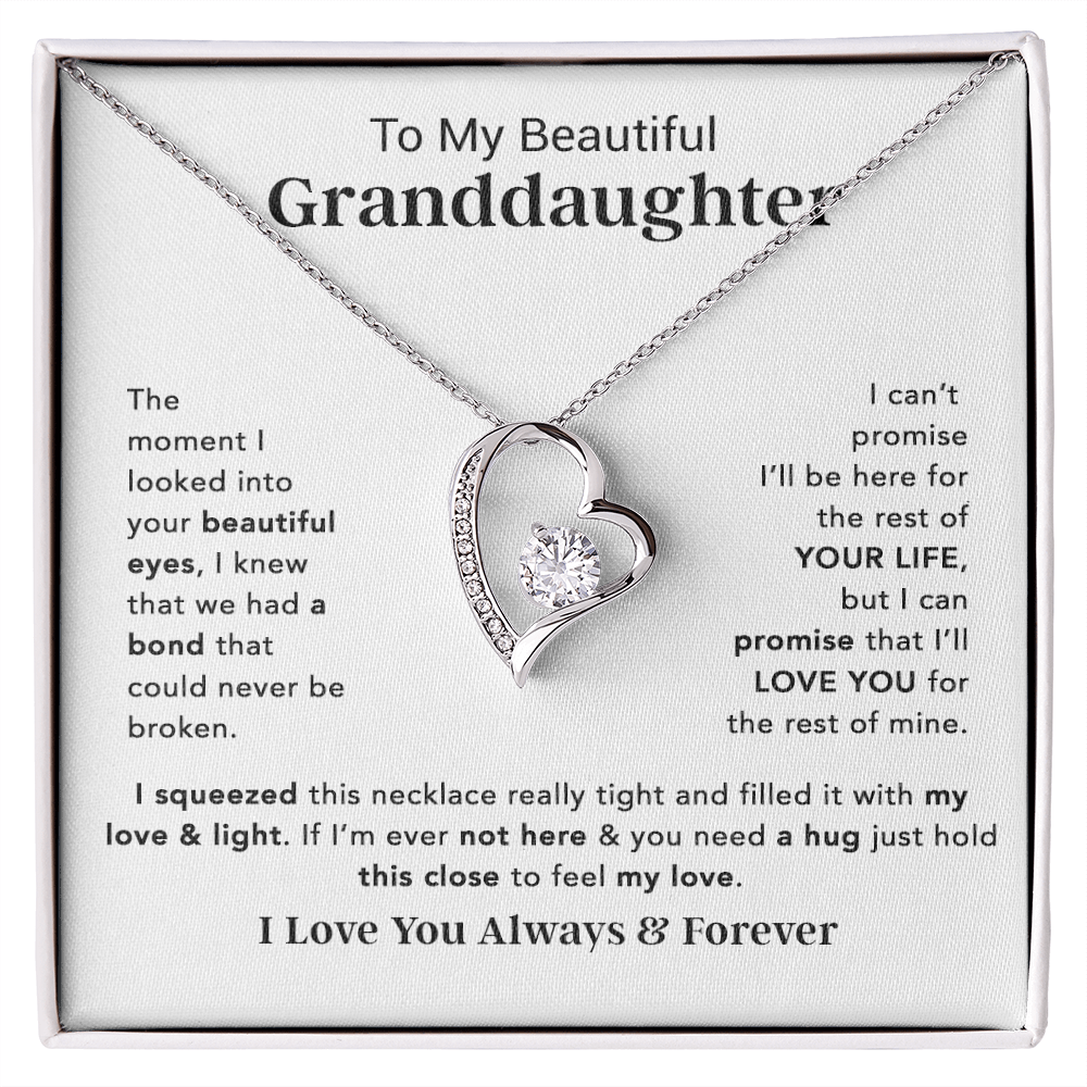 To My Granddaughter Necklace, Birthday Gift For Granddaughter, Birthday Gifts 14_12