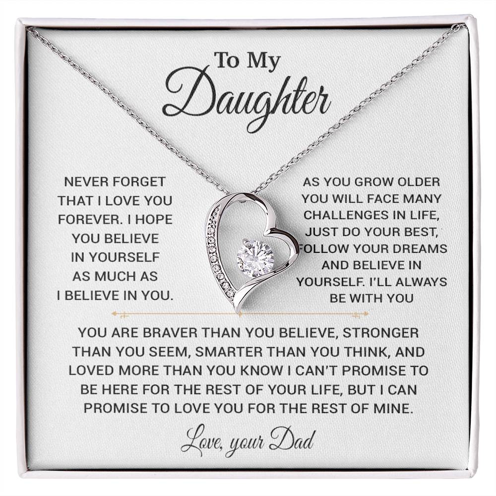 To My Daughter Necklace, Gift for Daughter from Dad, Daughter Father Necklace 22_11
