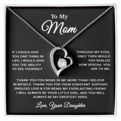 To My Mom Necklace, Sentimental Mother's Day Gift For Mom From Son 30_3_Black