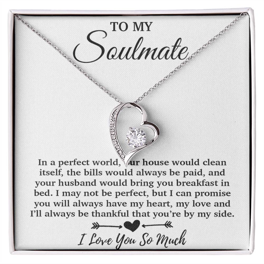 To My Soulmate Necklace, Soulmate Gift, Soulmate Jewelry Anniversary