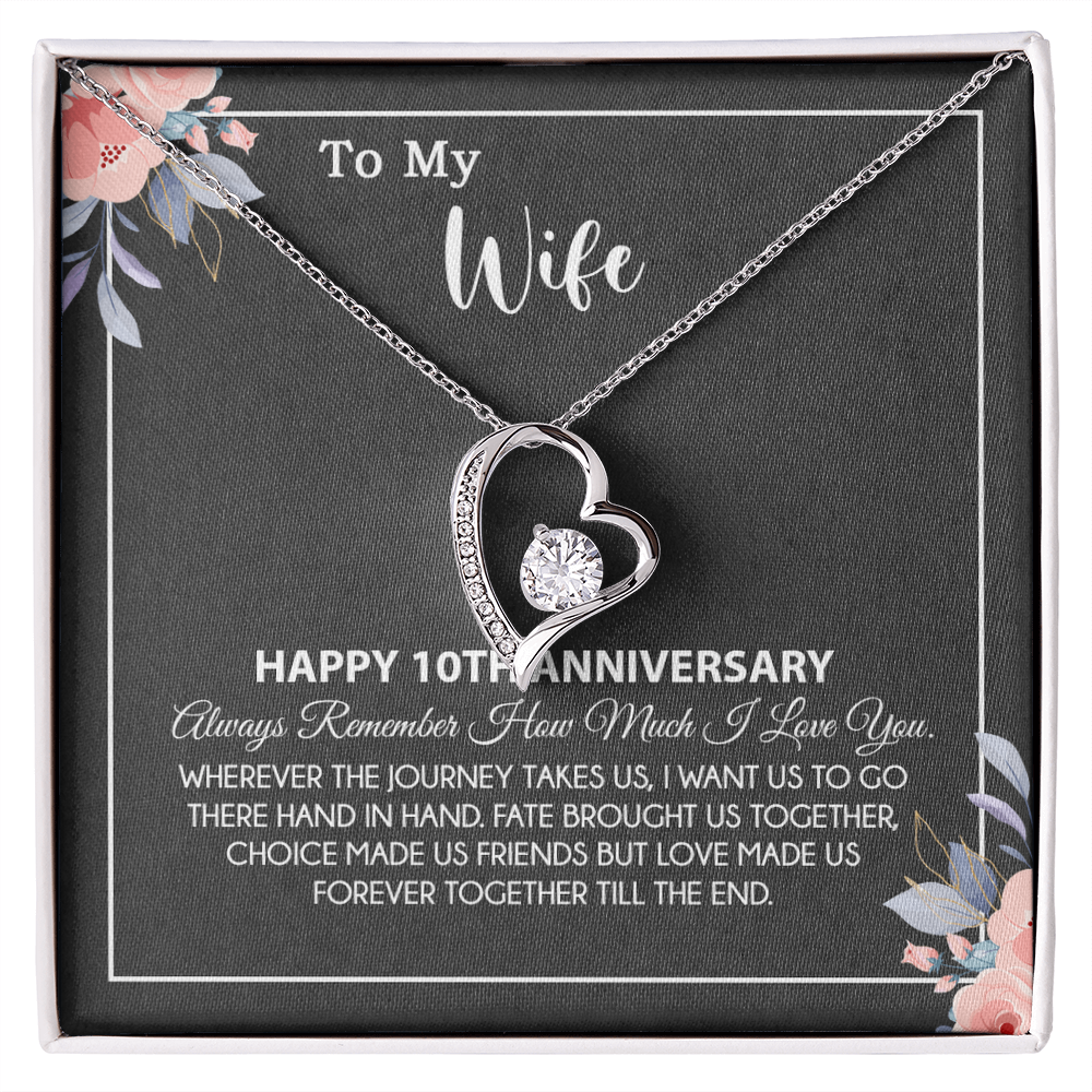 10th Anniversary Gift For Wife Necklace, 10 Year Anniversary, 10th Wedding Gift _28_8