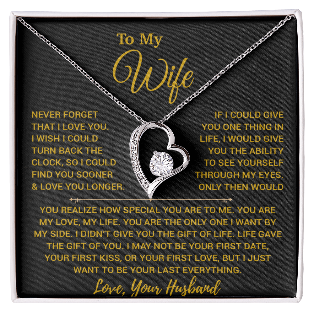 To My Wife Necklace, Vanlentines Gifts For Women, Anniversary Gift For Wife 14_2_Gold