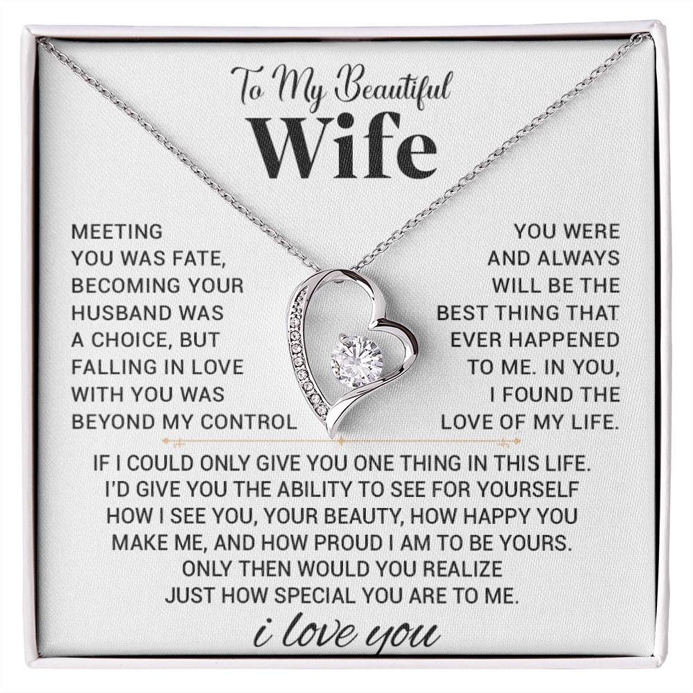 To My Wife Necklace, Anniversary Gift For Wife, Wife Birthday, Gift For Wife 555