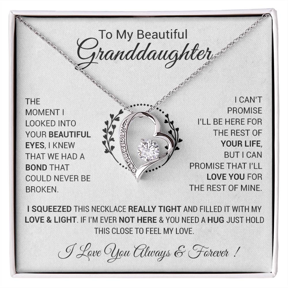 To My Granddaughter Necklace, Granddaughter Gift from Grandpa, Christmas Gift 4_12