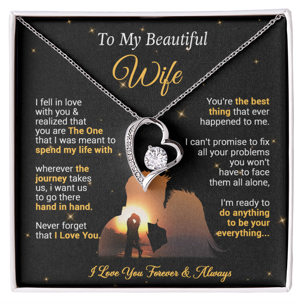 To My Wife Necklace, Gift For Wife Girlfriend From Husband, Valentines Day.png