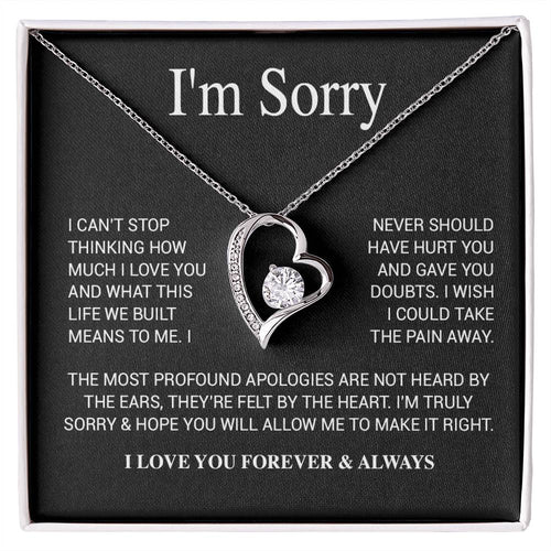 I'm Sorry Necklace Gifts, Apology Gifts For Her, Forgiveness Gift, Wife Gift 28_11