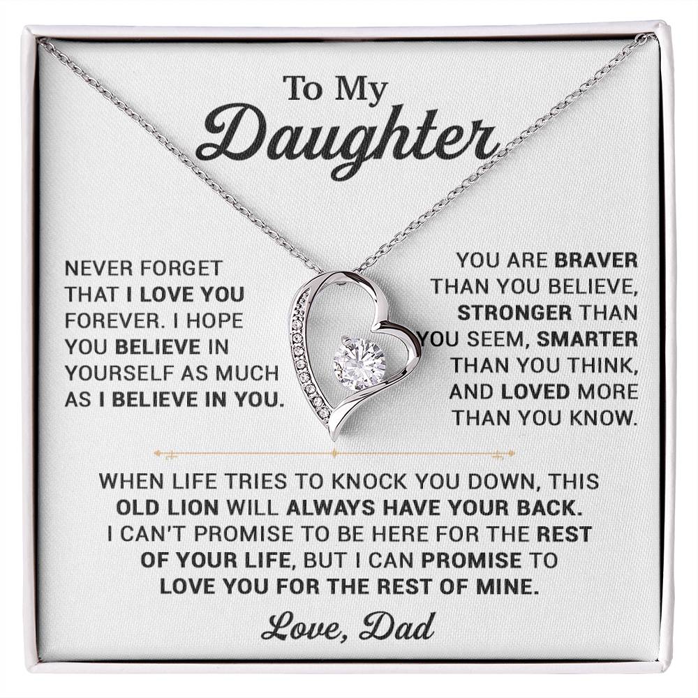 To My Daughter Necklace, Gift for Daughter from Dad, Daughter Father Necklace 25_10