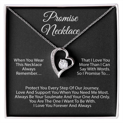 Promise Necklace For Soulmate, Valentine Gift, Birthday Gift, Anniversary Gift