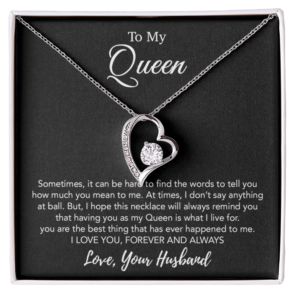 To My Queen Necklace, Anniversary Gift For Wife, Girlfriend Necklace, Birthday Gift For Wife 21_1