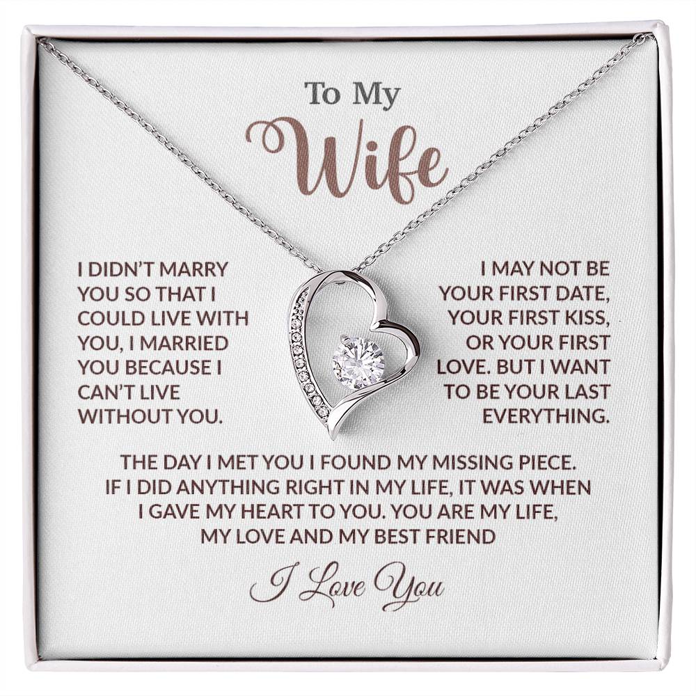 To My Wife Necklace, Wife Gift From Husband, Wife Husband Necklace, Christmas Gift 18_9